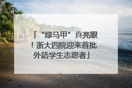 “绿马甲”真亮眼！浙大四院迎来首批外籍学生志愿者