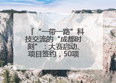 “一带一路”科技交流的“成都时刻”：大赛启动、项目签约，50项“成都造”黑科技吸引多国客商
