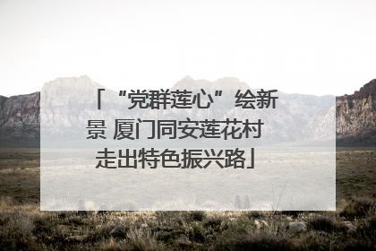 “党群莲心”绘新景 厦门同安莲花村走出特色振兴路
