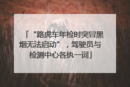 “路虎车年检时突冒黑烟无法启动”，驾驶员与检测中心各执一词
