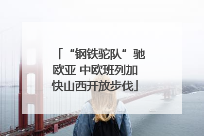 “钢铁驼队”驰欧亚 中欧班列加快山西开放步伐