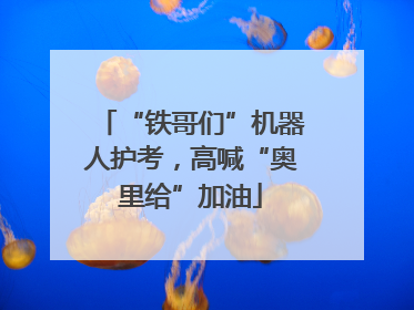 “铁哥们”机器人护考，高喊“奥里给”加油