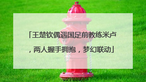 王楚钦偶遇国足前教练米卢，两人握手拥抱，梦幻联动