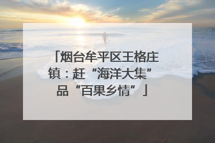 烟台牟平区王格庄镇：赶“海洋大集” 品“百果乡情”