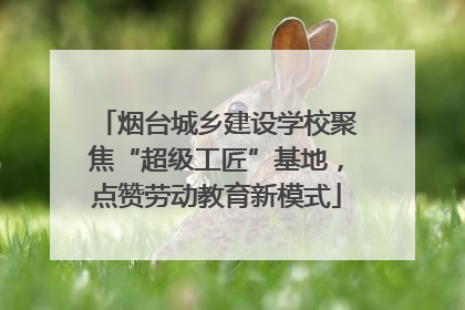 烟台城乡建设学校聚焦“超级工匠”基地，点赞劳动教育新模式