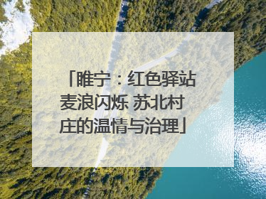 睢宁：红色驿站麦浪闪烁 苏北村庄的温情与治理