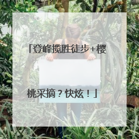 登峰揽胜徒步+樱桃采摘？快炫！