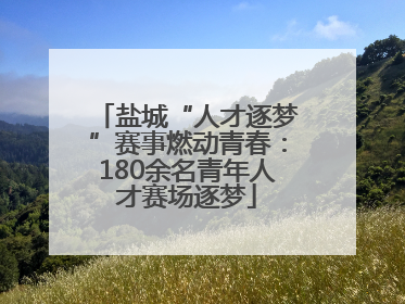 盐城“人才逐梦”赛事燃动青春：180余名青年人才赛场逐梦