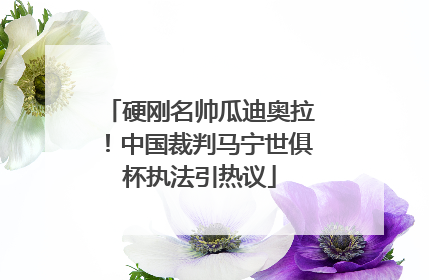 硬刚名帅瓜迪奥拉！中国裁判马宁世俱杯执法引热议