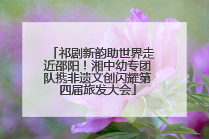 祁剧新韵助世界走近邵阳！湘中幼专团队携非遗文创闪耀第四届旅发大会