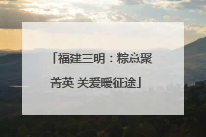 福建三明：粽意聚菁英 关爱暖征途