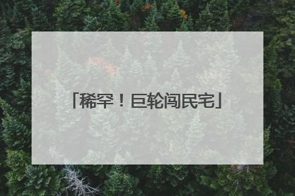 稀罕！巨轮闯民宅