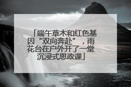 端午草木和红色基因“双向奔赴”，雨花台在户外开了一堂沉浸式思政课