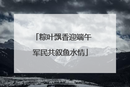 粽叶飘香迎端午 军民共叙鱼水情