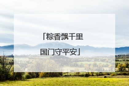 粽香飘千里 国门守平安