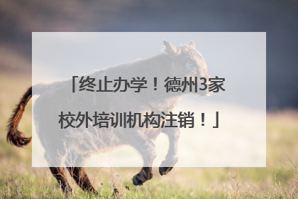 终止办学！德州3家校外培训机构注销！