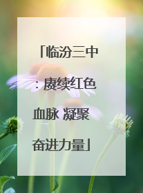 临汾三中：赓续红色血脉 凝聚奋进力量