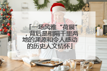 一场风雅“荷展”，背后是相隔千里两地的渊源和令人感动的历史人文情怀