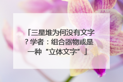 三星堆为何没有文字？学者：组合器物或是一种“立体文字”