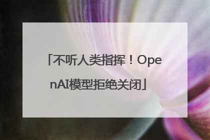 不听人类指挥！OpenAI模型拒绝关闭