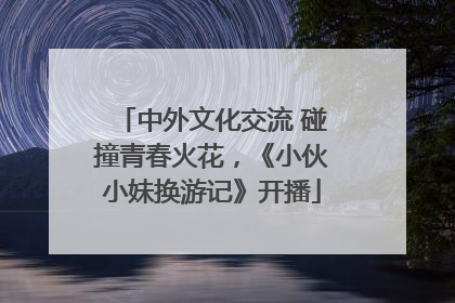 中外文化交流 碰撞青春火花，《小伙小妹换游记》开播