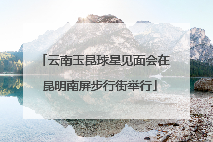 云南玉昆球星见面会在昆明南屏步行街举行