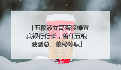 五粮液女高管接棒宜宾银行行长，曾任五粮液副总、董秘等职