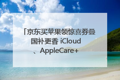 京东买苹果领惊喜券叠国补更香 iCloud、AppleCare+服务限时低至85折