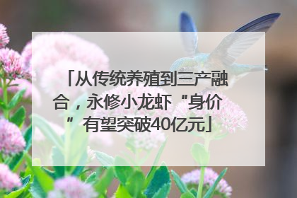 从传统养殖到三产融合，永修小龙虾“身价”有望突破40亿元