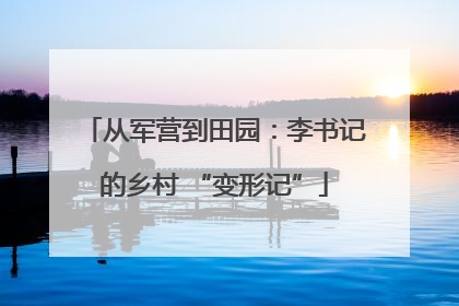 从军营到田园：李书记的乡村 “变形记”