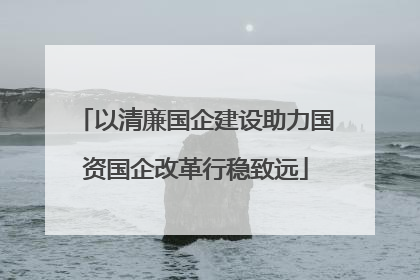 以清廉国企建设助力国资国企改革行稳致远