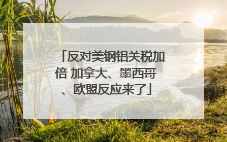 反对美钢铝关税加倍 加拿大、墨西哥、欧盟反应来了