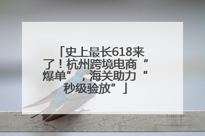 史上最长618来了！杭州跨境电商“爆单”，海关助力“秒级验放”