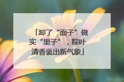 卸了“面子”做实“里子”，粽叶清香裹出新气象