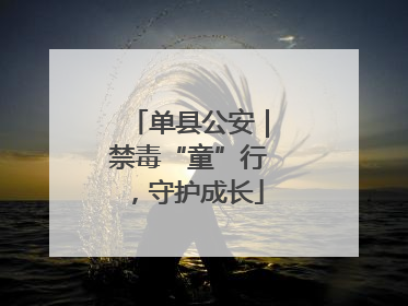 单县公安｜禁毒“童”行，守护成长