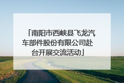 南阳市西峡县飞龙汽车部件股份有限公司赴台开展交流活动