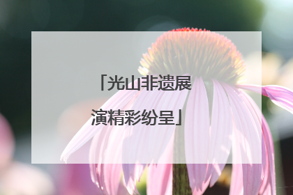 光山非遗展演精彩纷呈