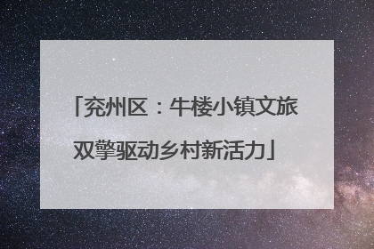 兖州区：牛楼小镇文旅双擎驱动乡村新活力