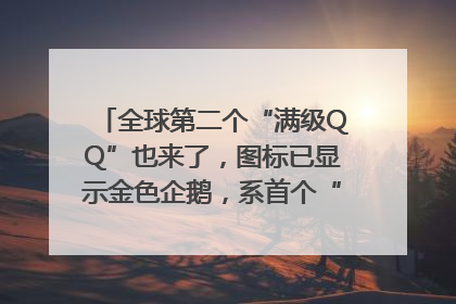 全球第二个“满级QQ”也来了，图标已显示金色企鹅，系首个“满级QQ”的小号