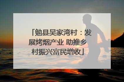 勉县吴家湾村：发展烤烟产业 助推乡村振兴富民增收