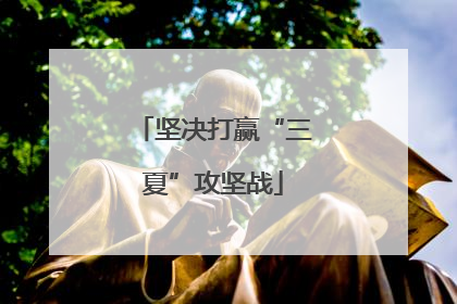 坚决打赢“三夏”攻坚战
