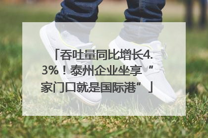 吞吐量同比增长4.3%！泰州企业坐享“家门口就是国际港”