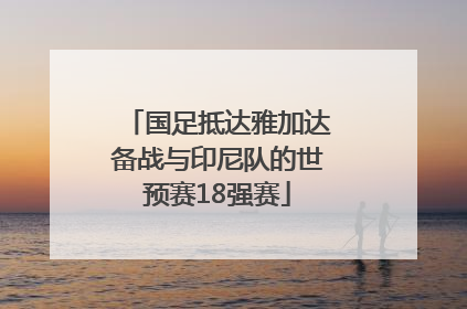 国足抵达雅加达备战与印尼队的世预赛18强赛