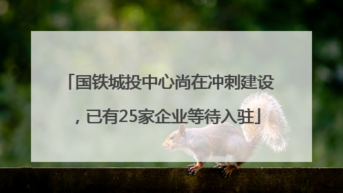 国铁城投中心尚在冲刺建设，已有25家企业等待入驻