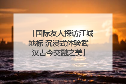 国际友人探访江城地标 沉浸式体验武汉古今交融之美