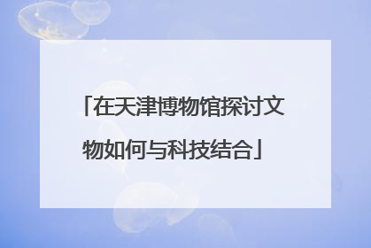 在天津博物馆探讨文物如何与科技结合