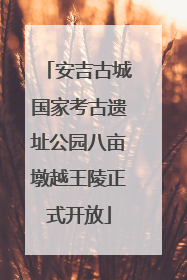 安吉古城国家考古遗址公园八亩墩越王陵正式开放