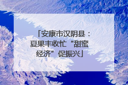 安康市汉阴县：夏果丰收忙“甜蜜经济”促振兴