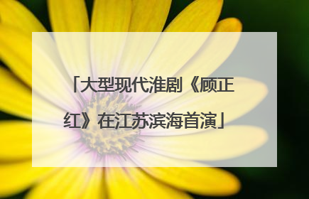 大型现代淮剧《顾正红》在江苏滨海首演