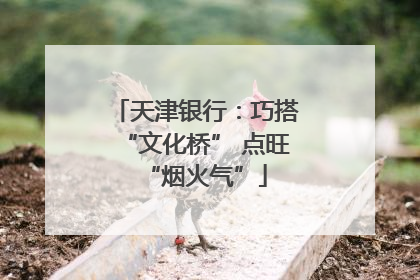 天津银行：巧搭“文化桥” 点旺“烟火气”